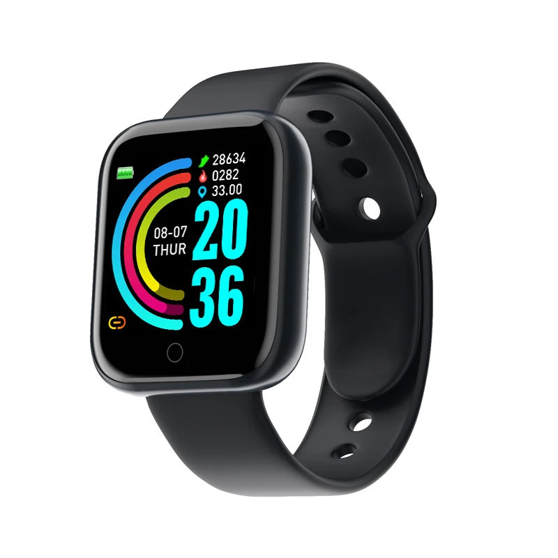 Relógio Inteligente Multifuncional Homens Mulheres Bluetooth Conectado Telefone Música Fitness Esportes Pulseira Monitor de Sono Y68 Smartwatch D20